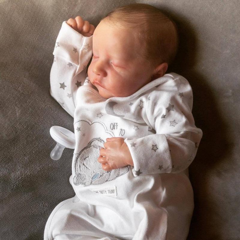 17Inch Reborn Baby Doll Soft Silicone Vinyl Realistic Newborn Toy Gift for Kids
