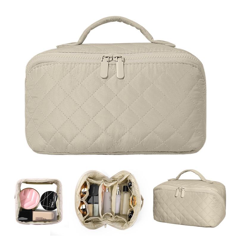 Cosmetic Bags Large-capacity hand-held makeup brush storage bag high-end travel toiletries bag