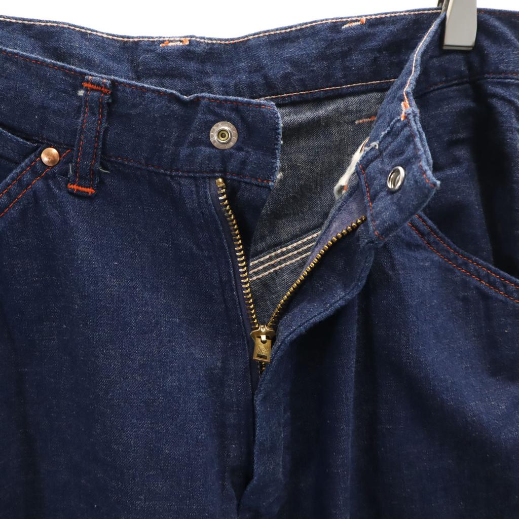 WORKERS K&T H MFG Co. Work Denim Pants W30 Indigo Blue Jeans Men's Used