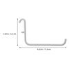 3Pcs Heavy Duty Iron Pegboard Hooks with Powder-Coated Finish for Garage Workshop Shed Organization Utility Hanging Tools Peg
