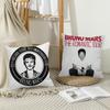 Federa Cuscino Bruno Mars The Romantic Tour Cuscini da Ufficio Adatti per Divano Auto Camera da Letto Copricuscino Decorativo