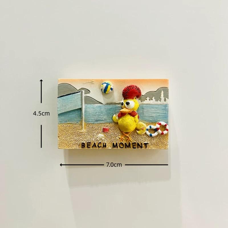 Lisbon Portugal Resin Fridge Magnet Stickers Travel Souvenir Gift Landscape Refrigerator Magnet Home Kitchen Decor