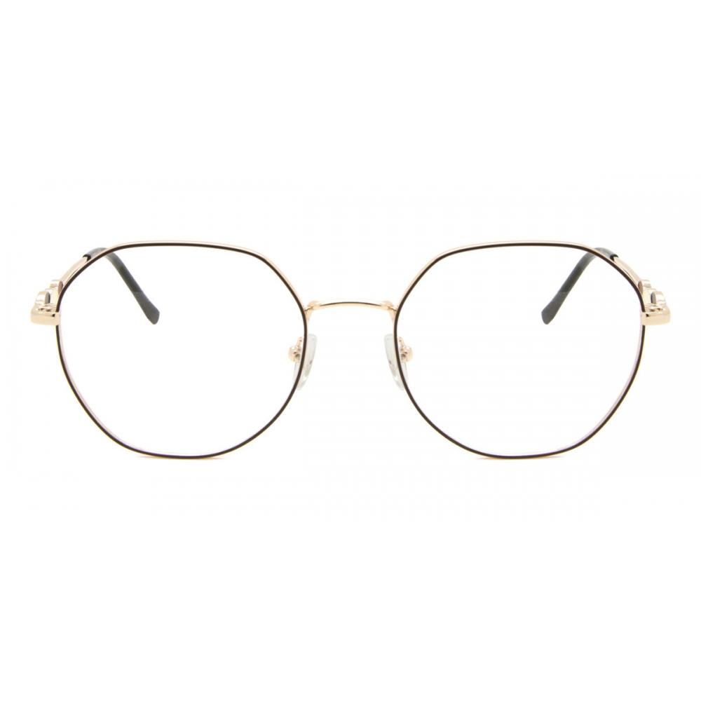 Full Rim Oval Grey Gold Smartbuy Collection Athabasca L122e Fashion Unisex Eyeglasses