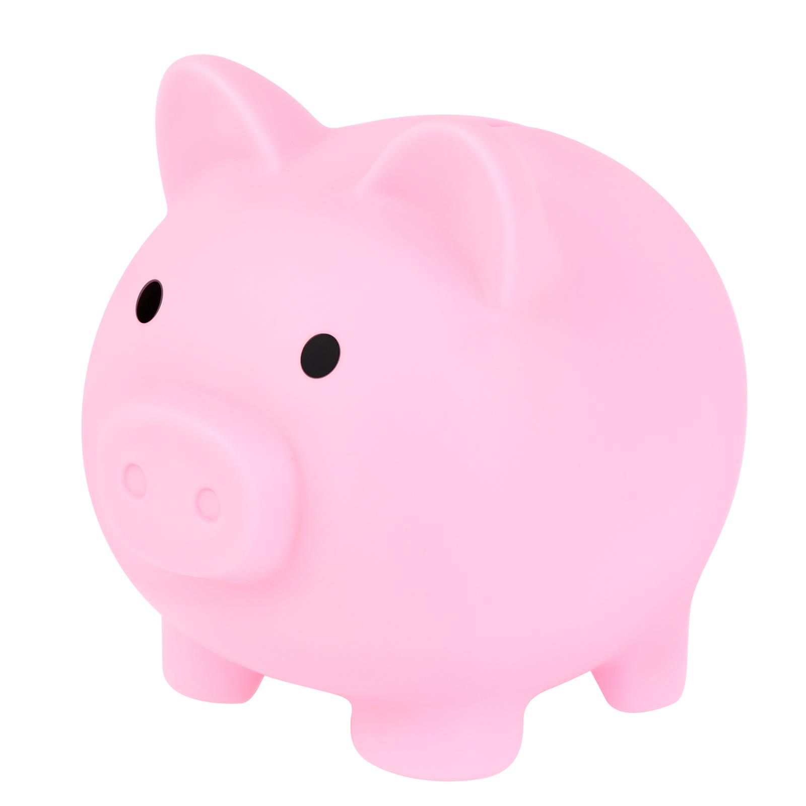 2Pcs Cute Piggy Bank Cute Plastic Pig Money Bank Adults Piggy Bank Pig Money Box as the picture