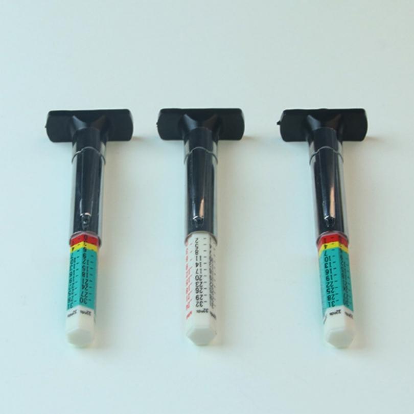 0-25mm Tread Pattern Pen  Tire Tread Depth Measuring Tool, Green Tire Pattern Depth Gauge