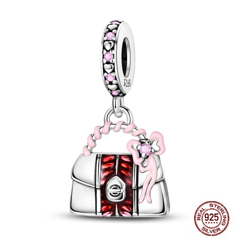 Daily Articles Copper Pink Perfume Charms Camera Dumbbell Smart Watch Beads Fit Original Bracelets Diy Jewelry Gift