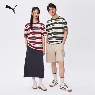 Puma American Retro Striped Short-Sleeve T-Shirt