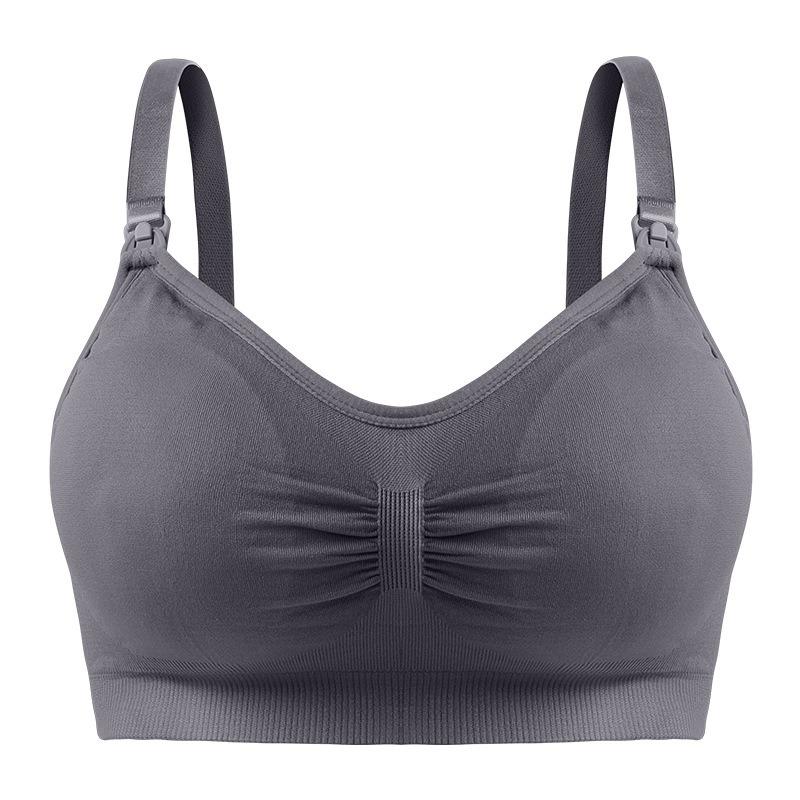 Plus Size Wireless Front Buckle Maternity Nursing Bra For Breastfeeding