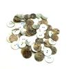 111PCS 11/11/18/11mm Natural Shell Sewing Buttons Color Japan Mother of Pearl MOP Round Shell 1 Hole Button Sewing Accessories