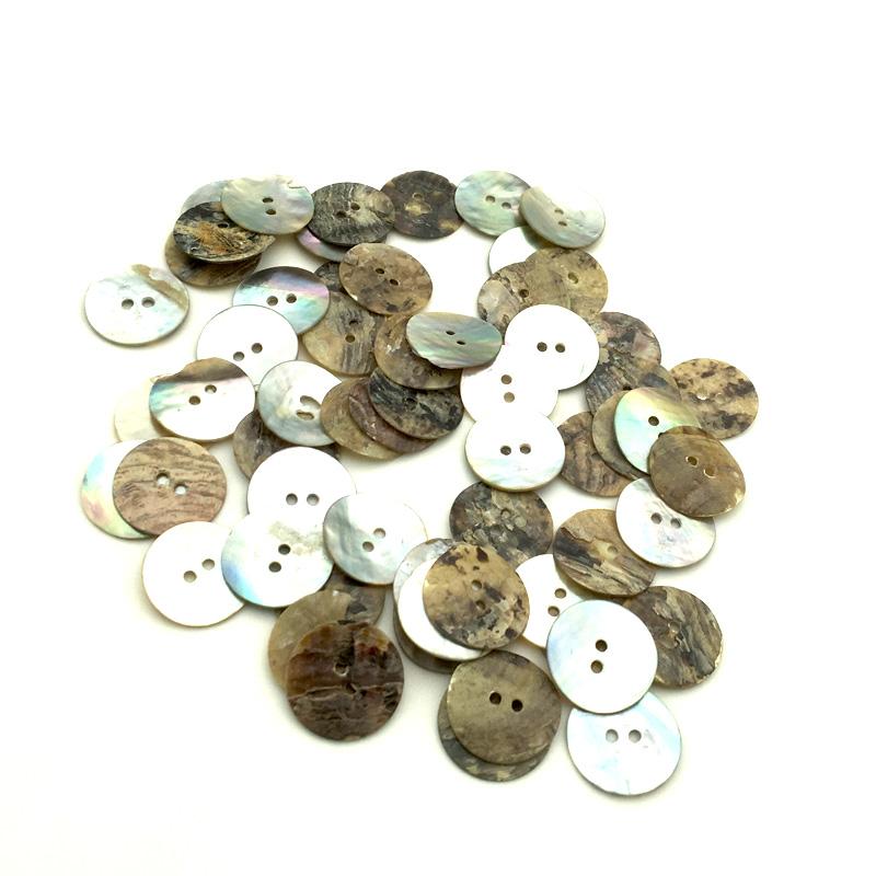 111PCS 11/11/18/11mm Natural Shell Sewing Buttons Color Japan Mother of Pearl MOP Round Shell 1 Hole Button Sewing Accessories