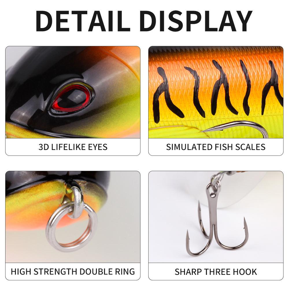 10pcs Premium 13g 10cm Fishing Lure Kit for Bass Trout Realistic Action Propeller Tail Durable ABS Hooks for Salmon Tilapia