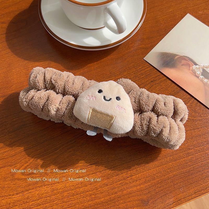 Trendy Cute Bear Toast Headband for Women - Cartoon Style Flyaway Hair Accessory