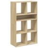 Vidaxl Regał Na Książki, Sonoma Oak, Materiał Drewnopochodny