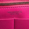 TIFFANY&Co. Logo Bag Tote Bag Shawl Shoulder Bag Leather Pink Based/Black