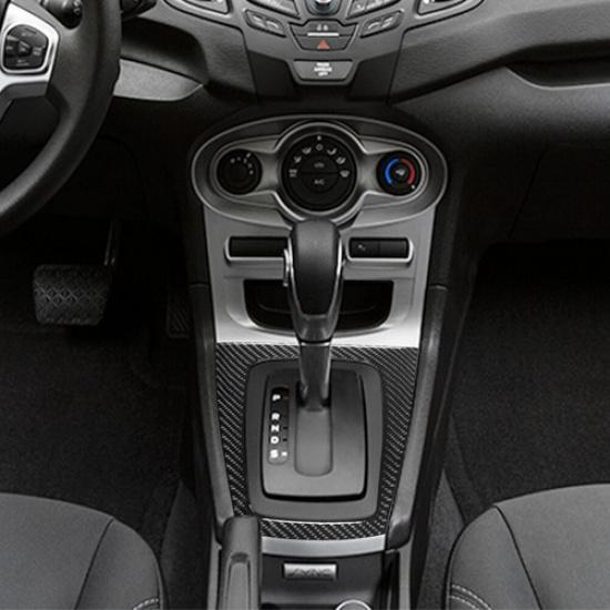 Carbon Fiber Interior Automatic Gear Shift Cover Trim For Ford Fiesta 2011-15