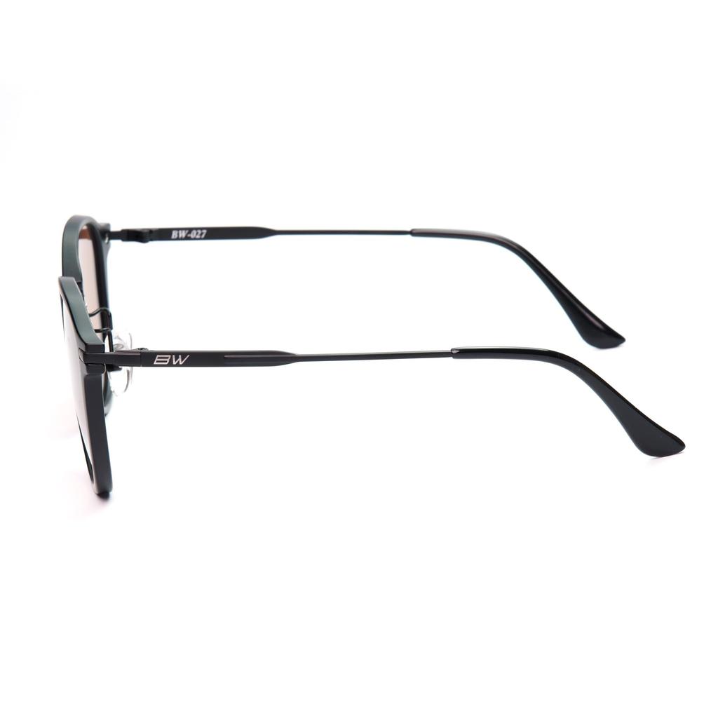 Polarized Sunglasses Matte Black Lens [Bunnywalk] BW-027 BW-0270C HC-BROWN Pop-up