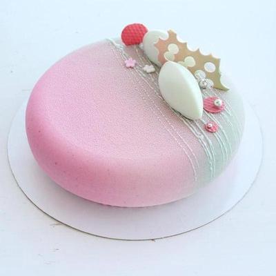 1pc Silicone Mold Kitchen Baking Mousse Moulds Round Shaped Flat Top And Rounded Sides Cake Mold, Baking Tool