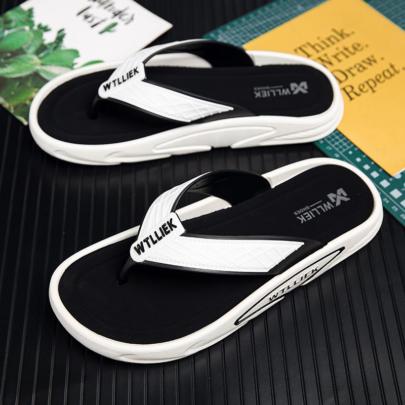 

High Quality Sale Men Flip Flops Summer Beach Flip Flops Men Fashion Breathable Casual Men Slippers Summer Outdoor 40-41 чорний