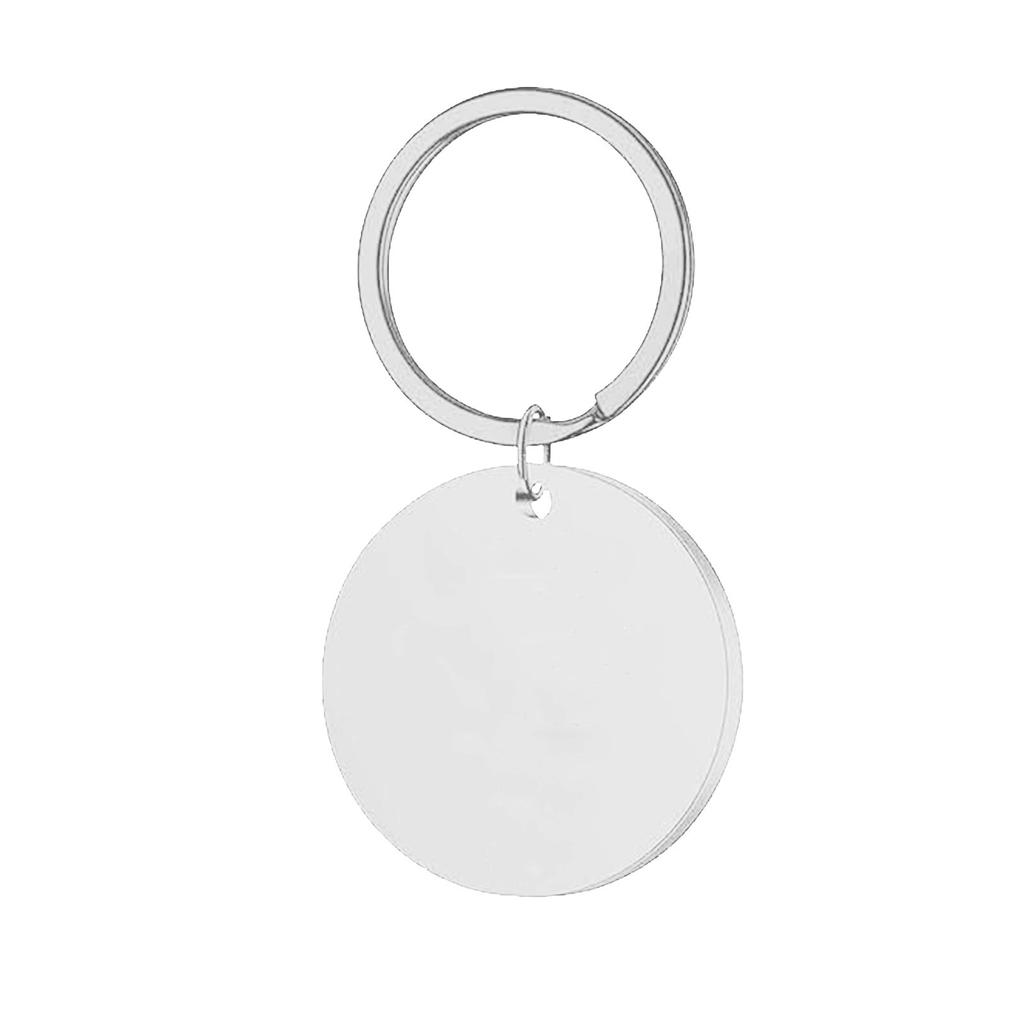 Key Chain Pendant Cross-border Stainless Steel Holiday Gift Small Gift Engraved Metal Key Chain