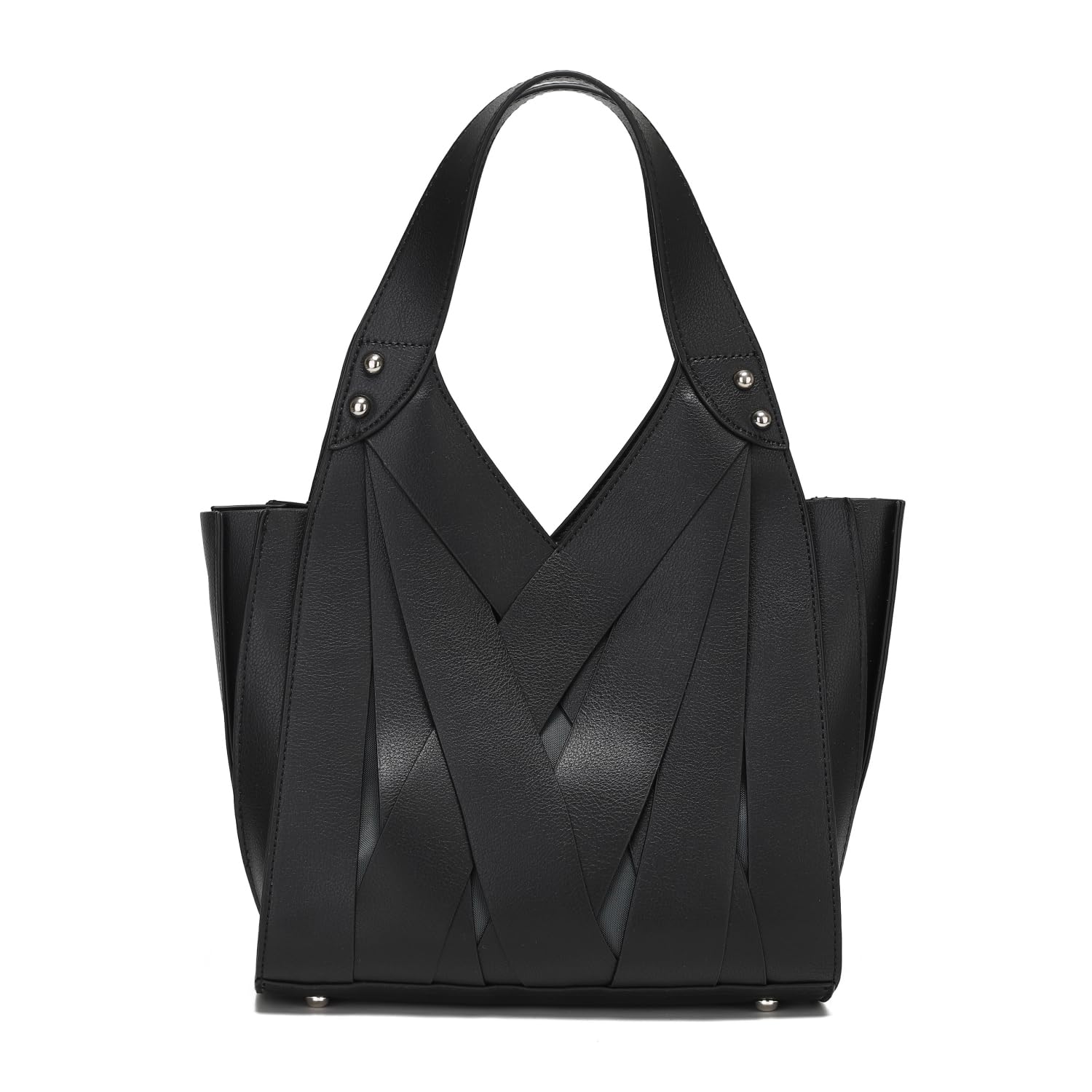 

mesh synthetic leather shoulder large faux Imai 99477 99477 [QUAY] 2-way handbag, leather, bag, bag, capacity, leather, women s bag, bag, (black) чорний