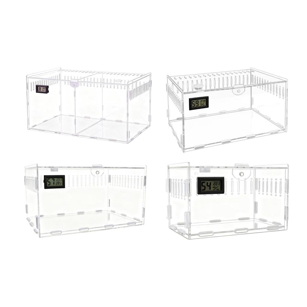 Terrarium dla gadów Klatka dla kraba pustelnika Akrylowa obudowa dla pająka Zbiornik dla pająka Klatka dla tarantuli dla Gekona Gerbila