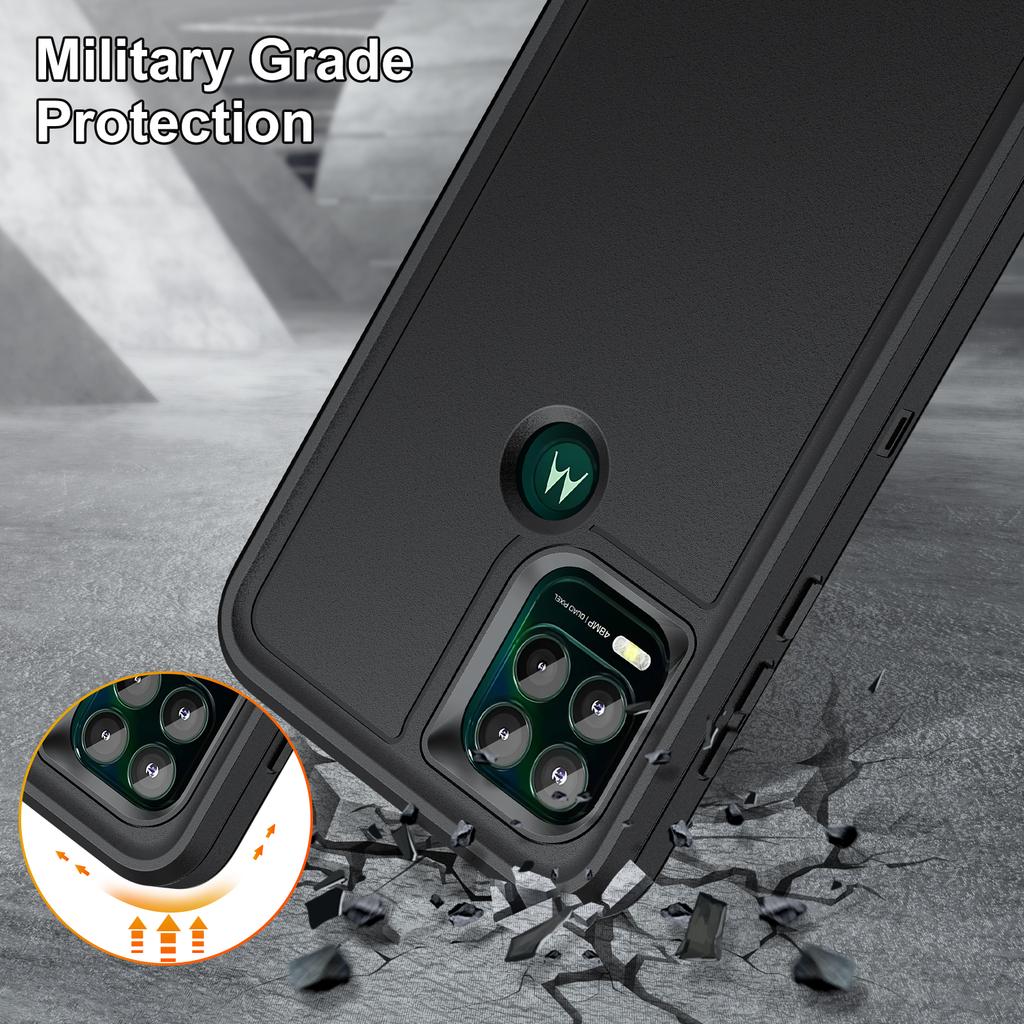 For Motorola Moto G Stylus 5G (2021) Støtsikkert PC+TPU+PC Hybrid Telefondeksel