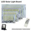 1Pcs 25/40/60/100/250W LED Solar Light Board White Light High Brightness Light Source Panel with Remote Controller SMD5730