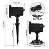 Snowstorm Snowflake Projection Light Landscape Lights Waterproof Lawn Light Christmas Decoration Outdoor Pattern Lights