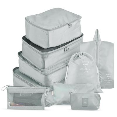 Storage Bags 9PCS Set Travel Organizer Suitcase Packing Set Storage Cases Portable Luggage