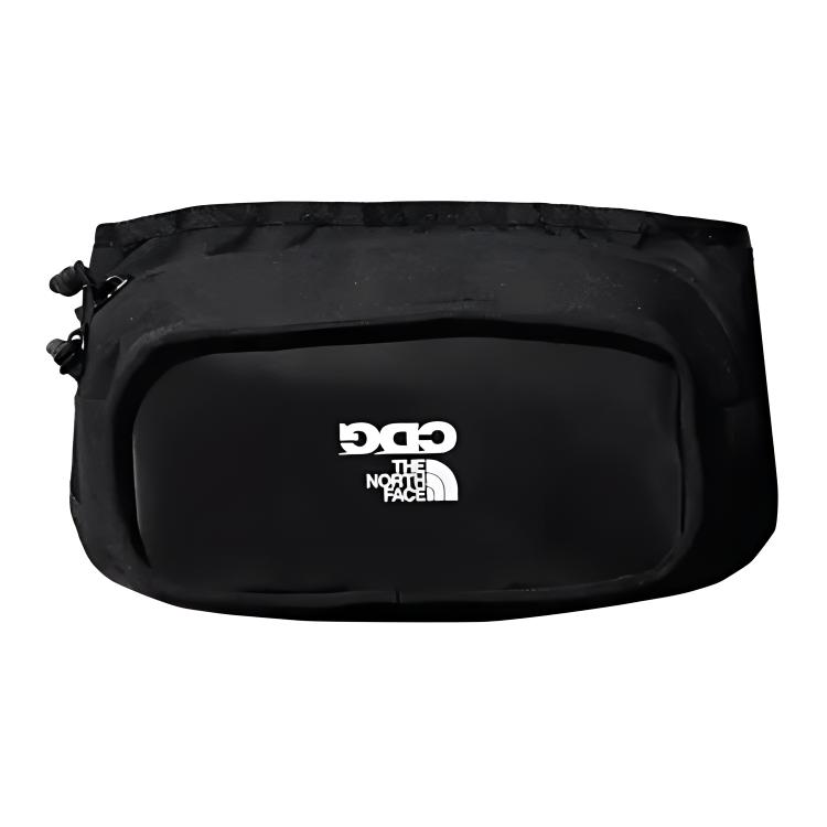 The North Face X CDG Collaboration Fashion Casual Trendy Logo Chest Bag Unisex Shoulder Bag Black NF0A86KX Black