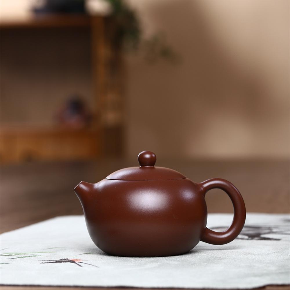 Handmade Yixing Zisha Xishi Teapot - Purple Red Clay Tea Set