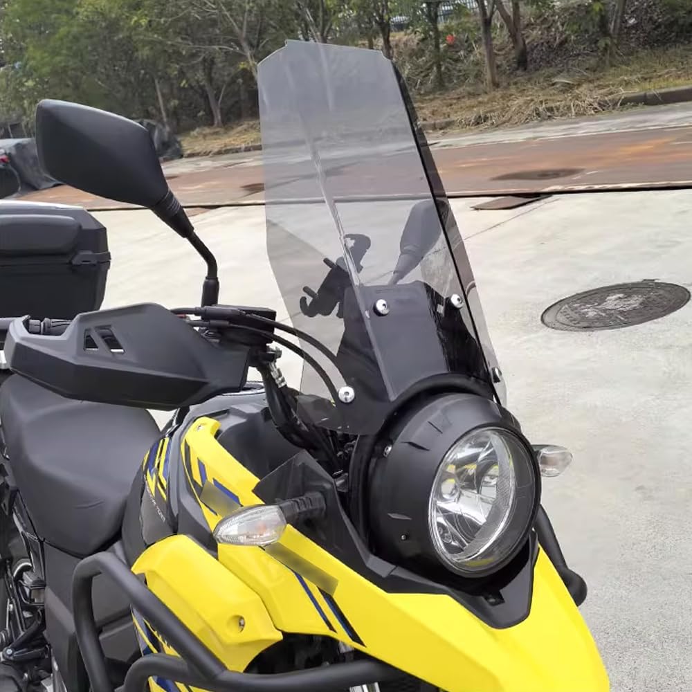 FOR VSTROOM DL 250 V STROM DL 250 Straight Windshield Height Adjustable Windshield Accessories 50 transparent colors