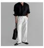 Men's Black Vertical Stripe Long Sleeve Shirt - High-End Casual Business Style, Iron-Free, Button-Down.