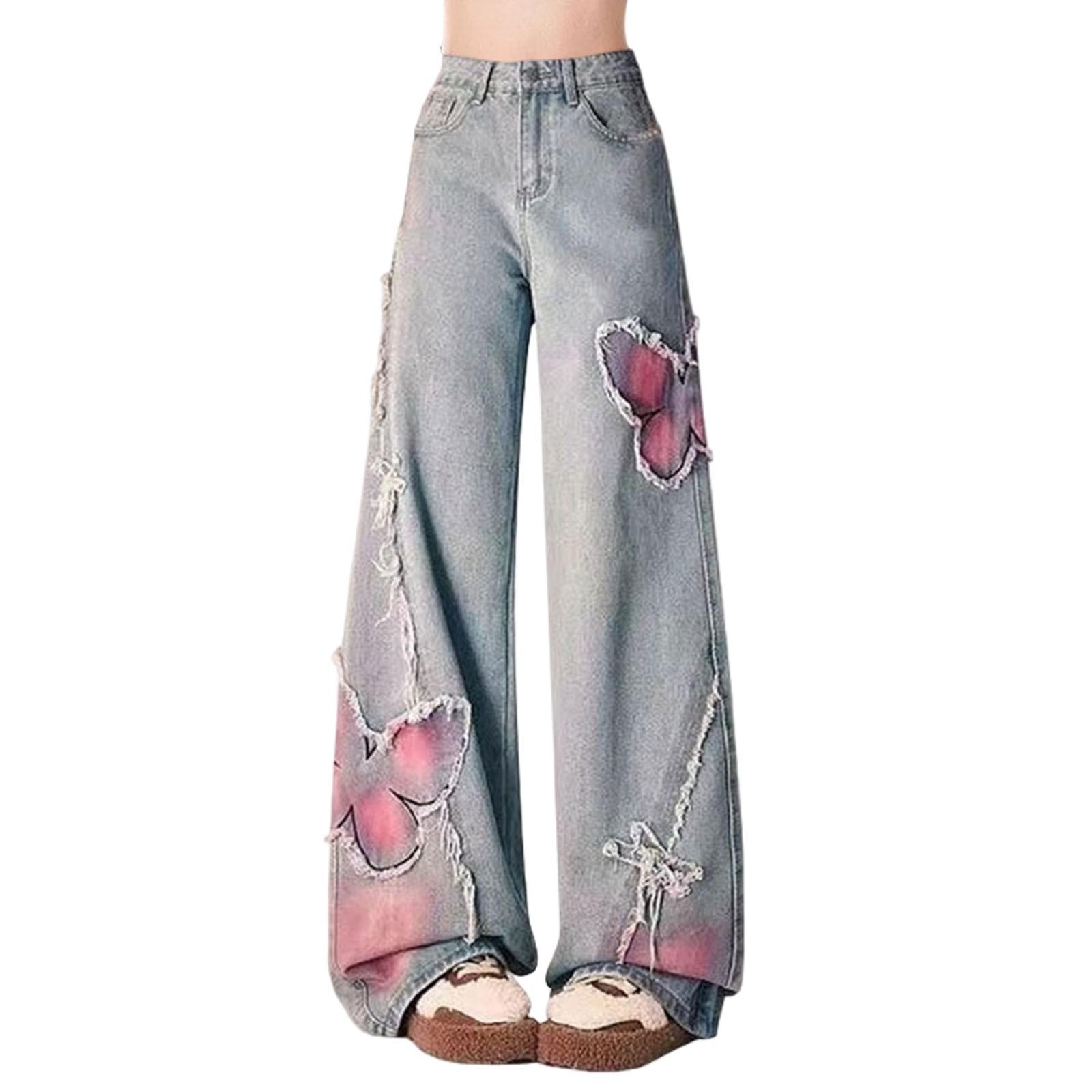 

Женские брюки большого размера, эластичные джинсы, свободные полуэластичные брюки S