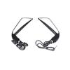 JPMODAO Harley Motorcycle Rearview 8mm Screw Rearview Rear Plain Mirror with LED Turn Signals for Harley Sportster XL 1200 XL 883 Mirror, Mirror,