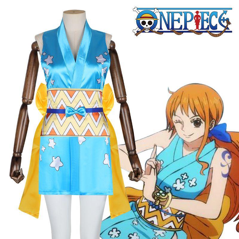 Authentic One Piece Nami Cosplay Suit Accurate Design Halloween Costume For Ladies