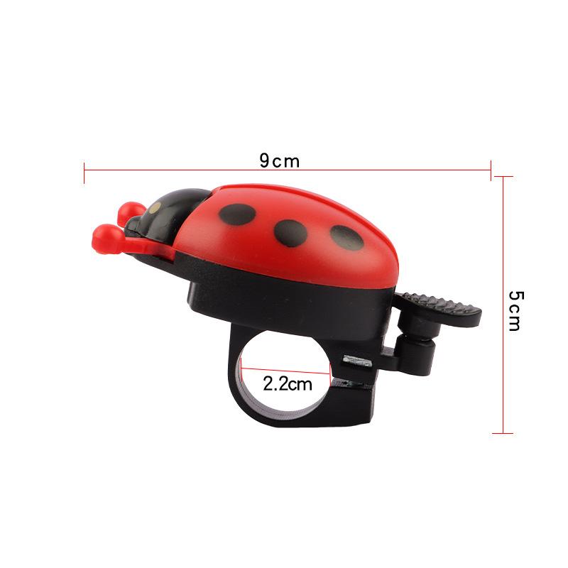 Fahrradklingel, schöne Kinderkäfer-Marienkäfer-Ringglocke für Radfahren, Fahrradfahren, Horn, Alarm, mehrfarbig
