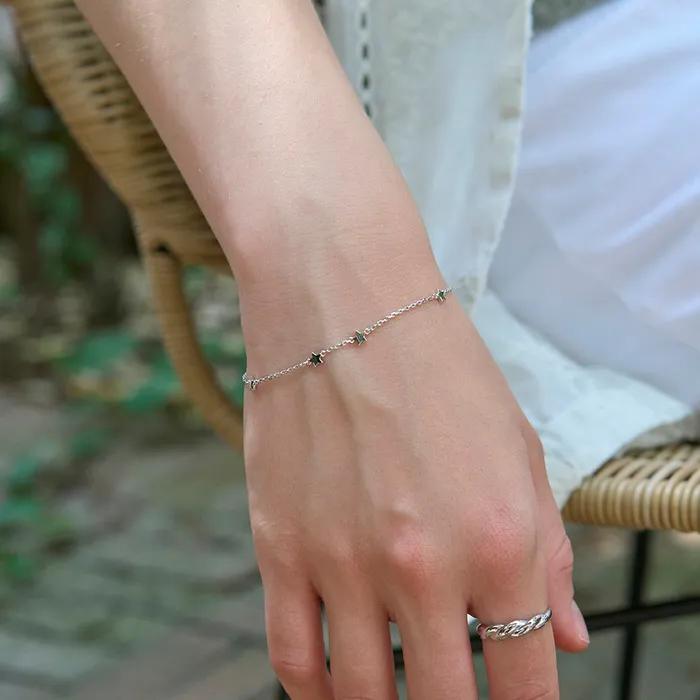 925 Silver Motte Star Bracelet