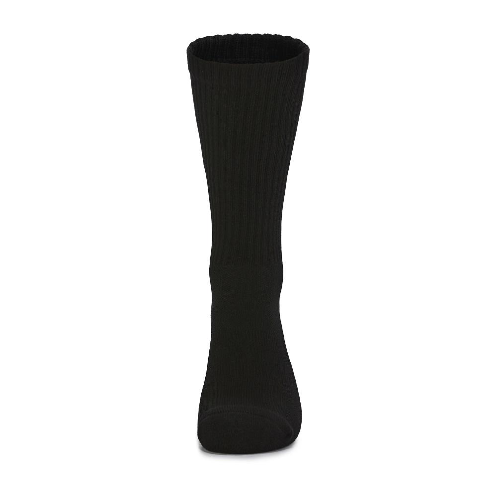 Merino Wool Thickened Warm Mid-Calf Anti-Slip Anti-Odor Terry Outdoor Sports Hiking Ski Socks for Yoga, Pilates & Gym S чёрный