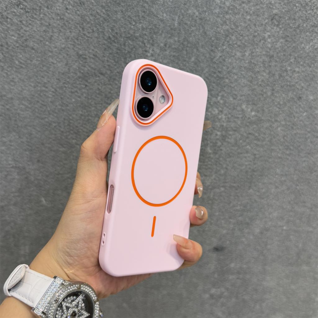 Luxury Matte Soft Silicone For Magsafe Magnetic Case for iPhone 16 16E 15 14 13 12 Pro Max 11 Hit Color Shockproof Bumper Cover