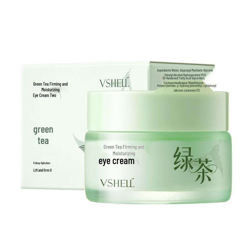 Plant Shell Green Tea Eye Cream: Firms, Hydrates, Reduces Dark Circles, and Moisturizes Sunken Eye Areas.