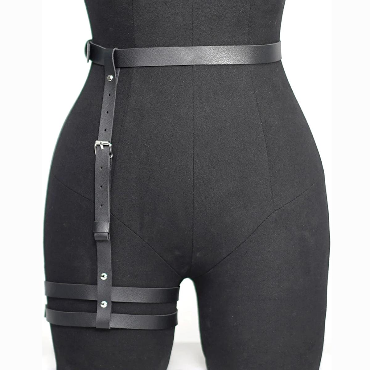 

Женский модный ремень уличный стиль повседневный декор набедренные ремни крутой панк боковые ремни женский готический пояс аксессуары для одежды Adjustable