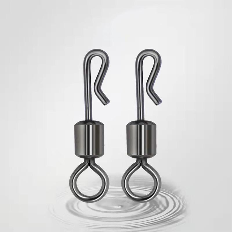 100 stücke Angeln Stecker Lager Wirbel Q-förmigen Schnell Ändern Wirbel Angelgerät Zubehör Für