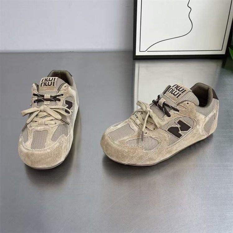 

Internet celebrity flat shoes women s spring and summer new retro mesh breathable sports casual board shoes 40 хаки