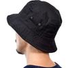 NEWHATTAN CLASSIC BUCKET HAT Classic Bucket Solid Color Hat, Simple, (S/M, Black) [Used]
