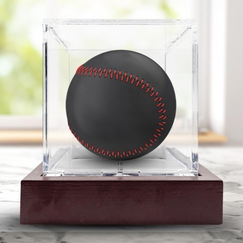 Baseball Display Case Acrylic Clear Baseball Display Case Square Cube Memorabilia Display Box Baseball Protector