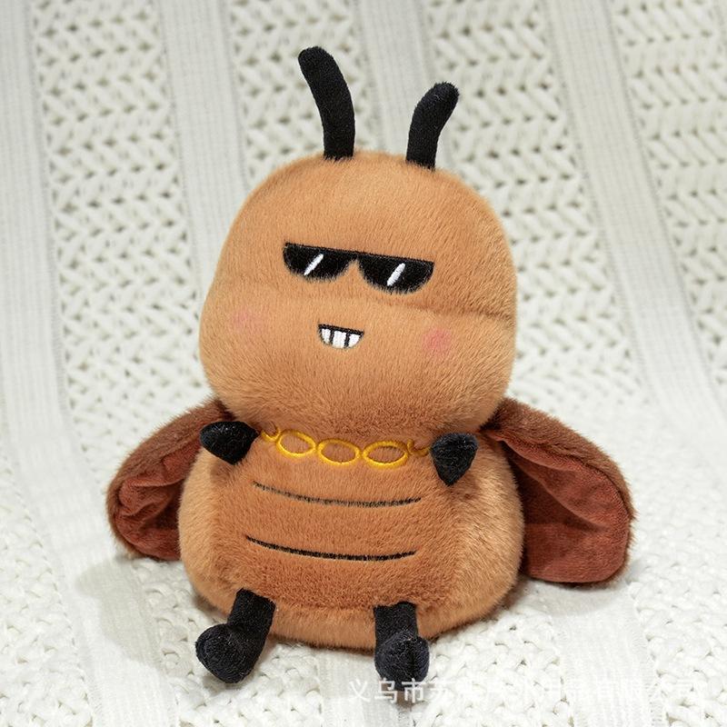 Little Cockroach Plush Doll Funny Little Strong Hug Sleeping Doll Cute Trick Toy Creative Birthday Gift for Friends