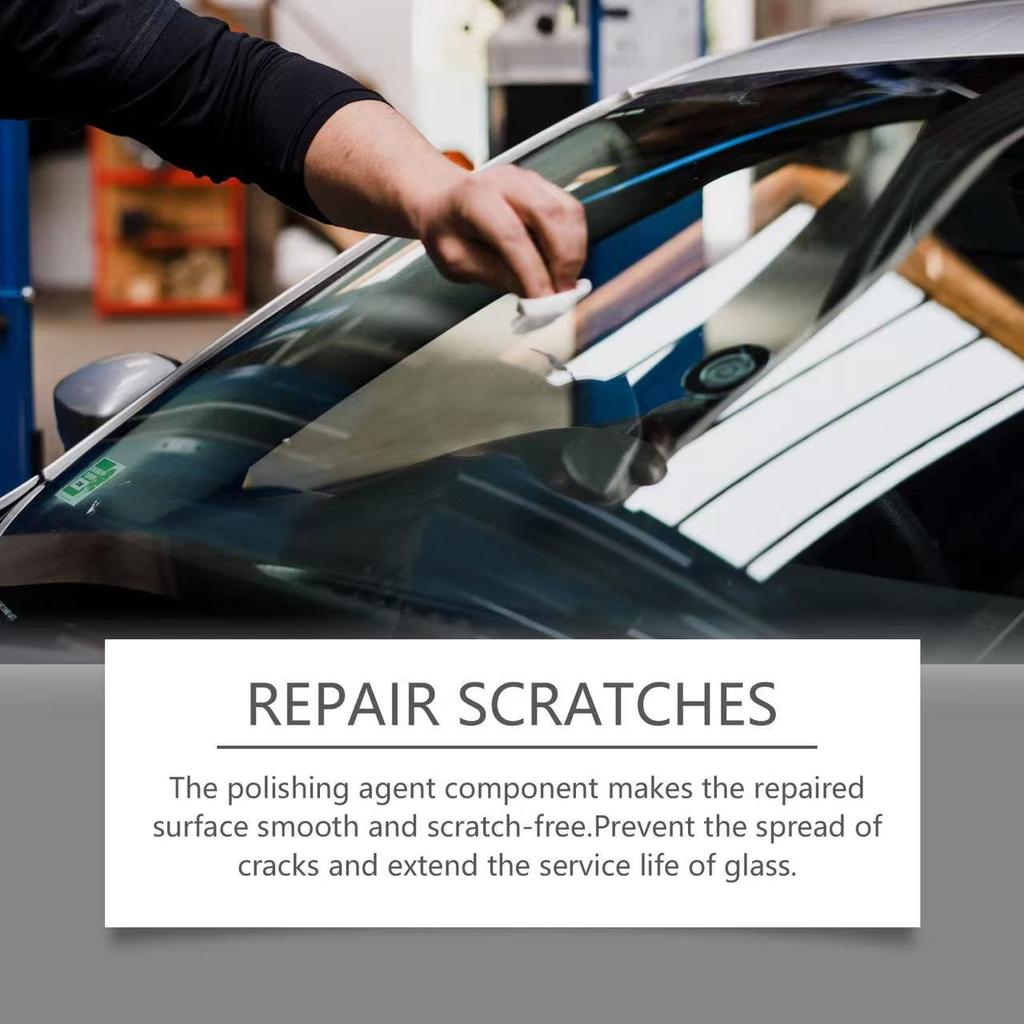 Glass Crack Repair Kit Clear Vision Car Windshield Nano Repair Fluid Kit