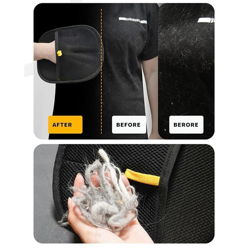 Pet Static Electricity  Removal Gloves Cat Hair Removal Sticky  Cleaner Household Hir Removal Gloves Cleaning Products