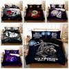 Skull Duvet Quilt Cover Set Single Double King Size Bedding Set with Pillowcases